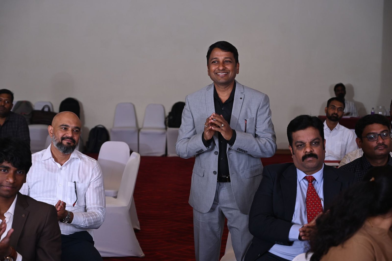 Office-bearers seated on stage